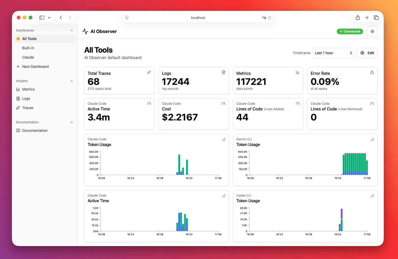 AI Observer Dashboard
