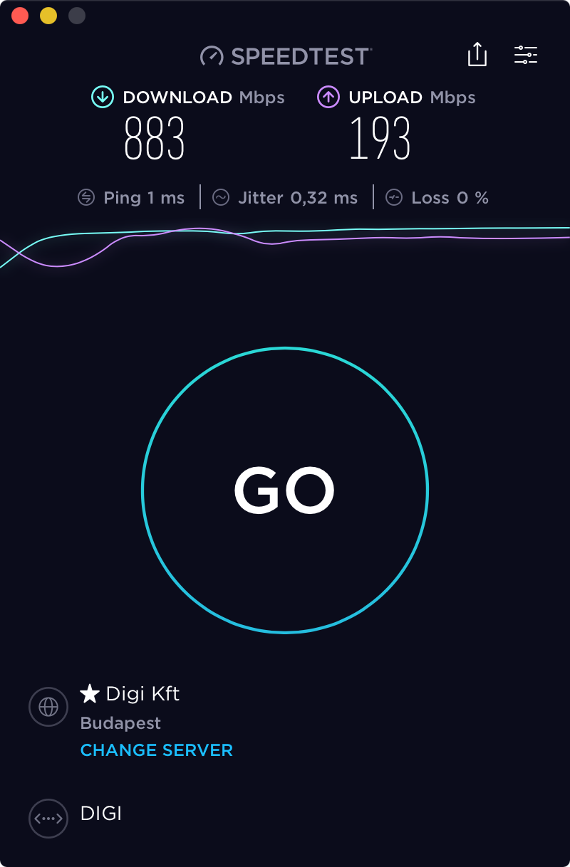 Ethernet Speed Test