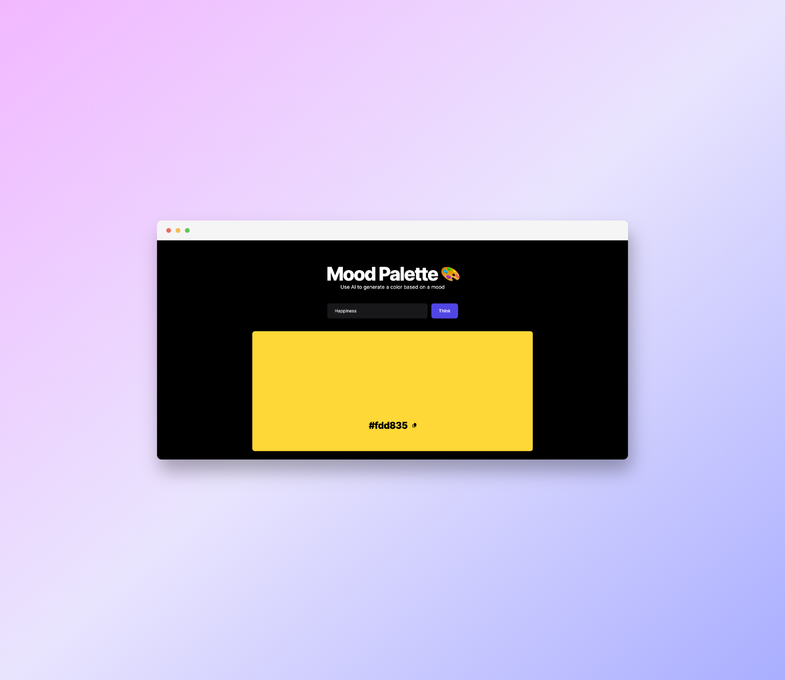 Mood Palette Banner