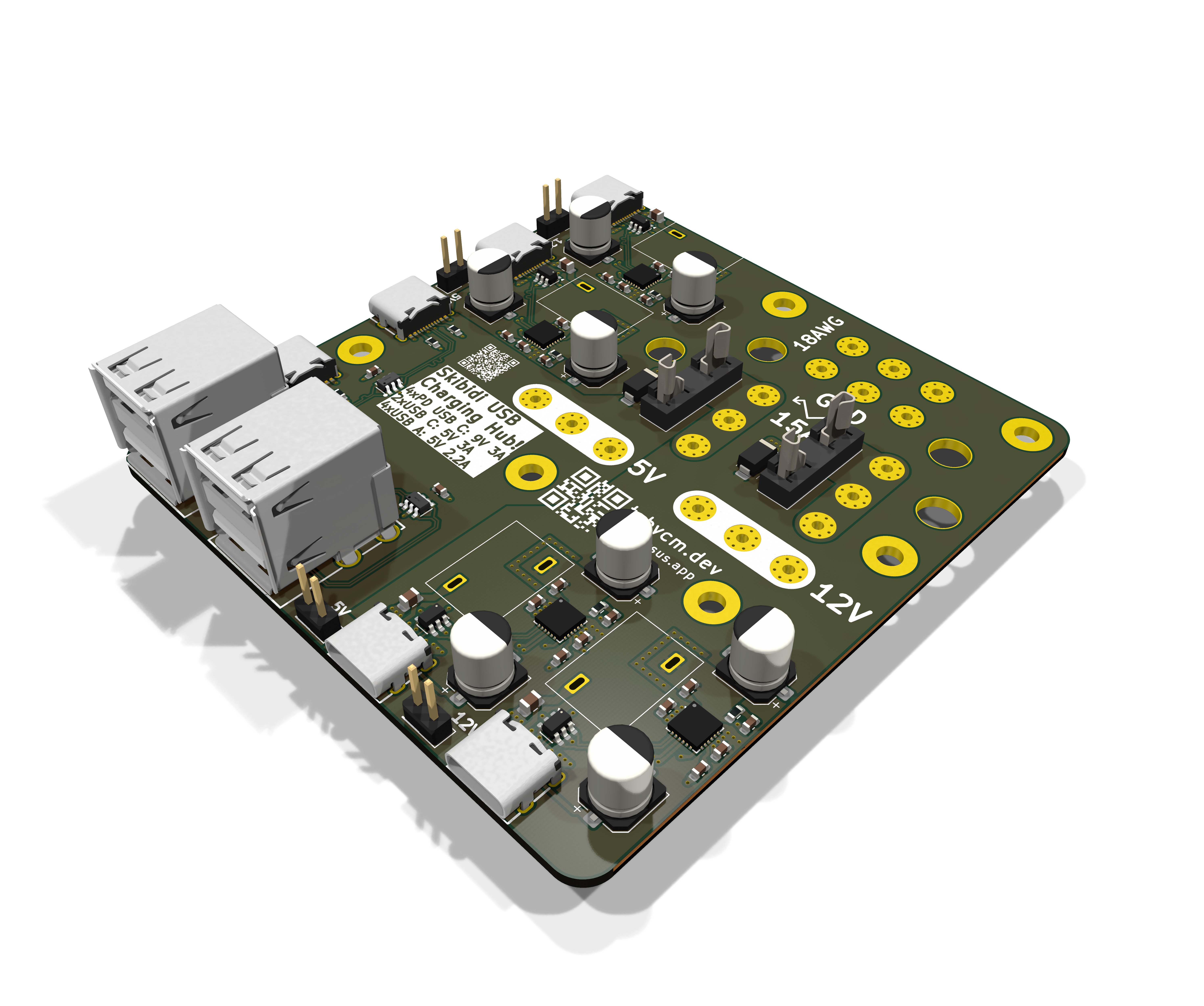 Skibidi usb charger hub, from the project README