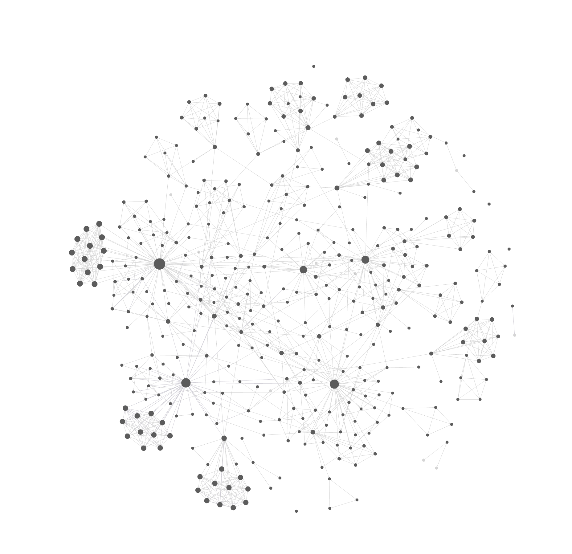 Obsidian graph view of an engram vault
