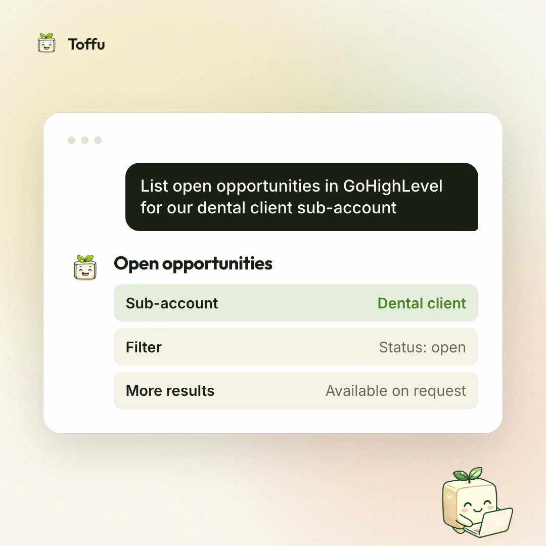 Save Time on GoHighLevel Client Reporting with Toffu