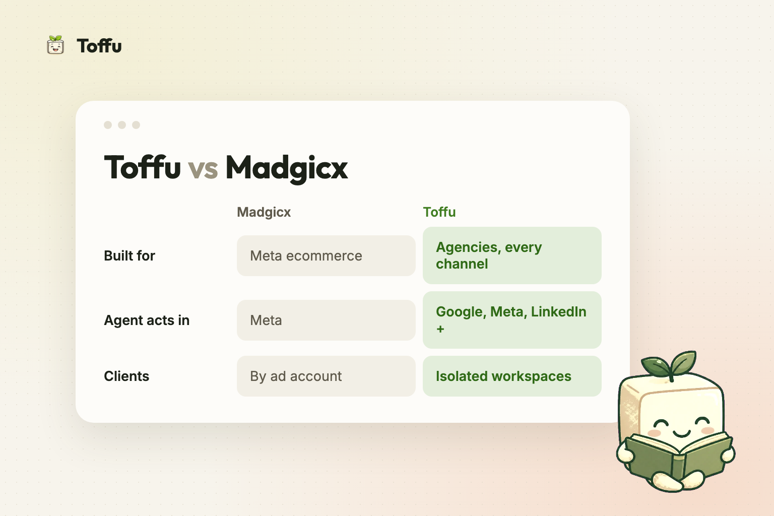 Toffu vs Madgicx: Which One Fits an Agency?