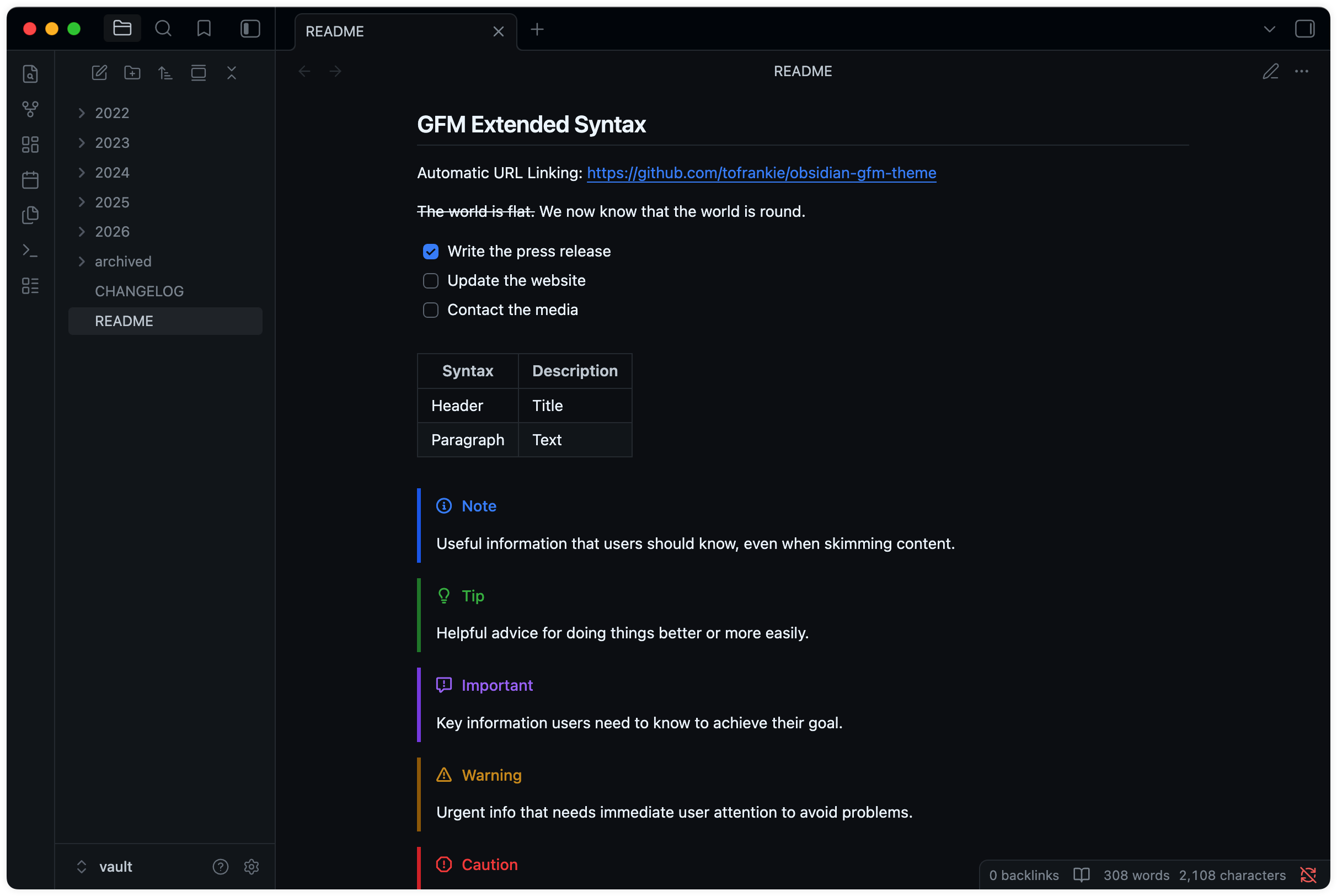 Dark Mode