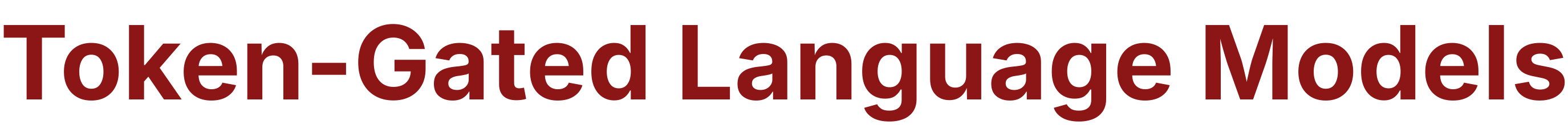 Token-Gated Language Models
