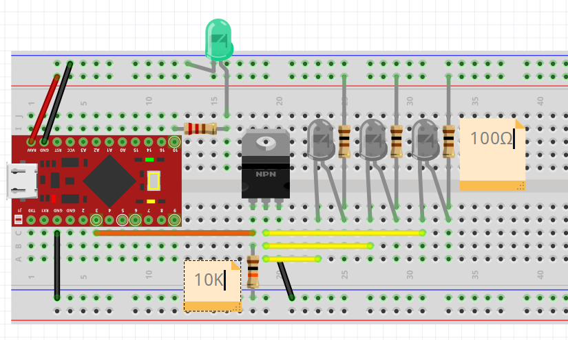 Fritzing Breadboard