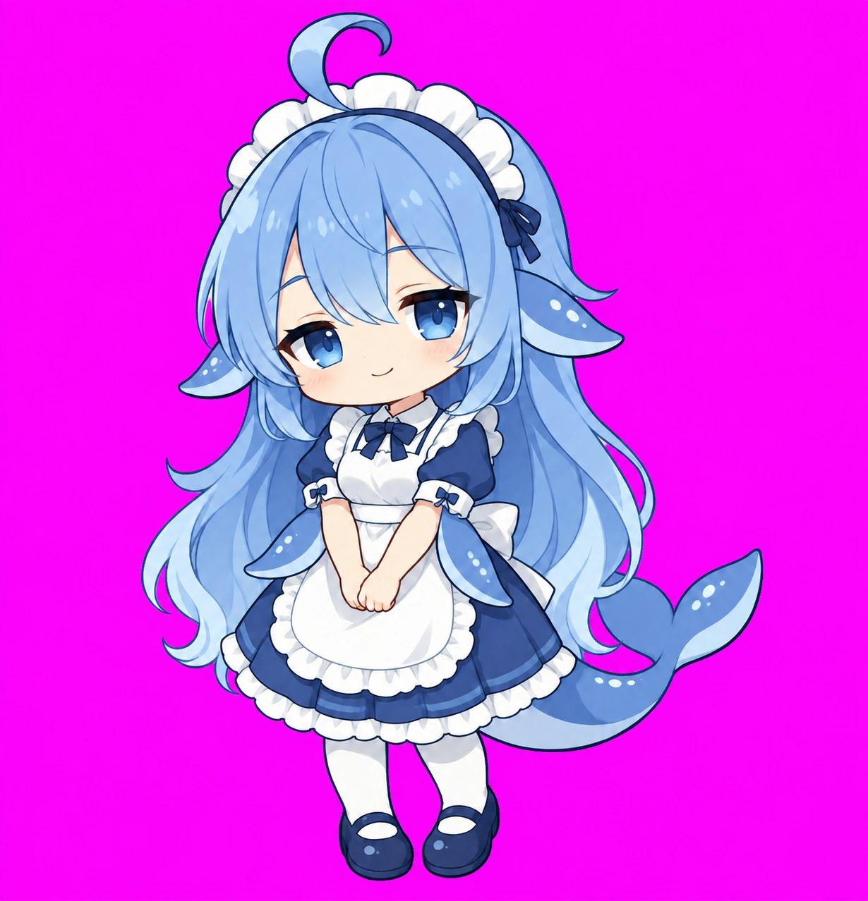 本次实际生成的 DeepSeek 娘全身素材