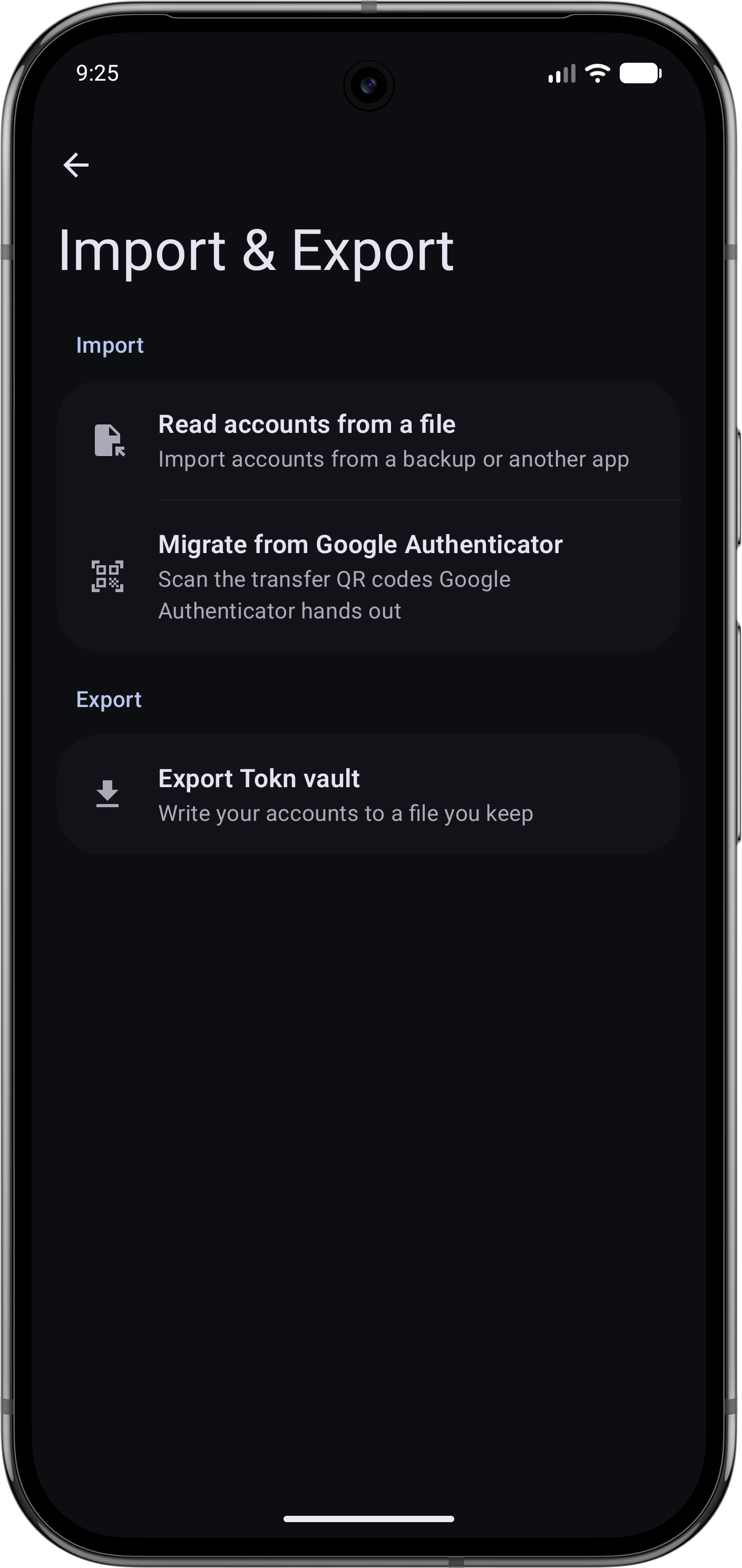 Screenshot 2 of Tokn — opens full size