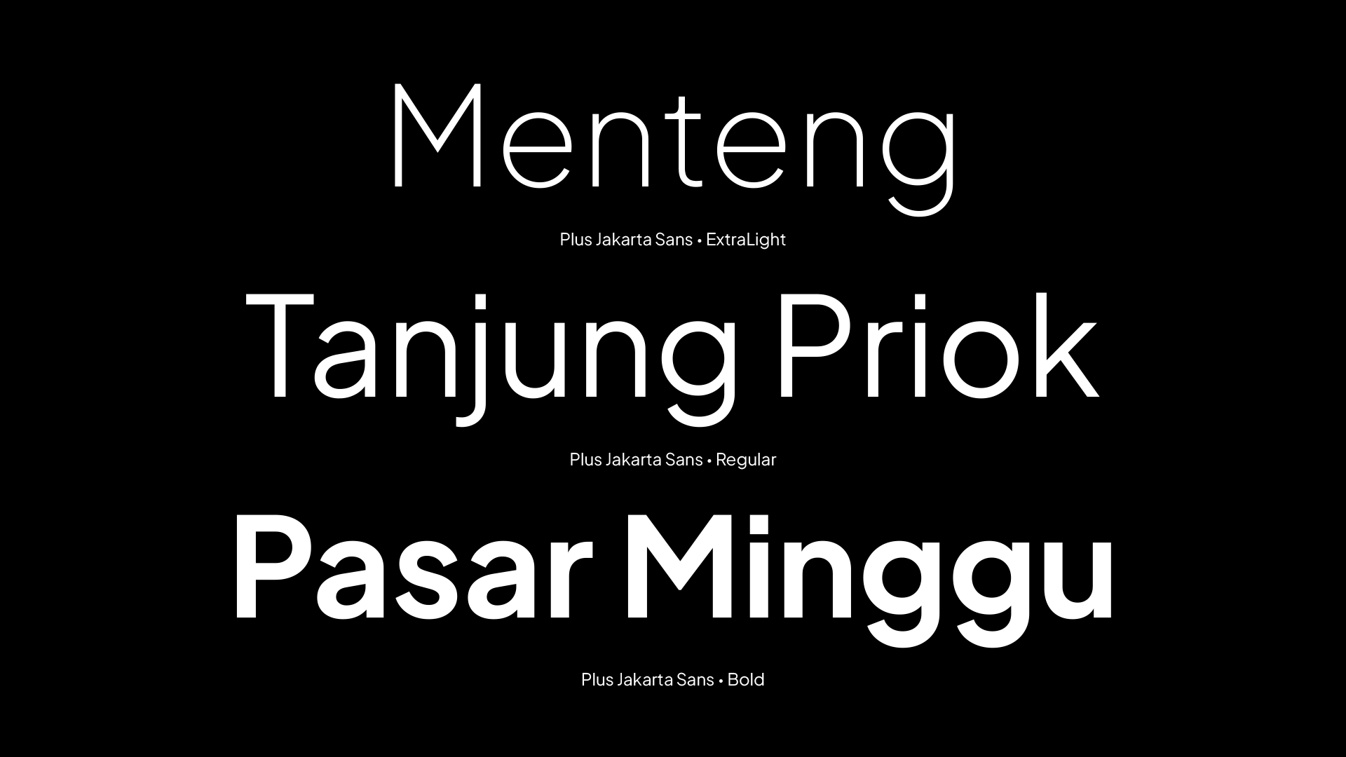 TIL Kota Jakarta punya font khusus untuk brandingnya namanya Plus ...