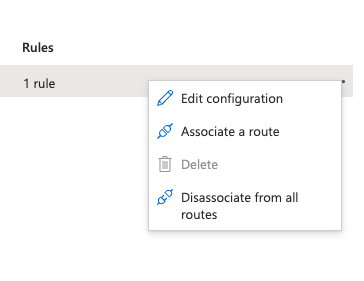 Azure Front Door Associate Route