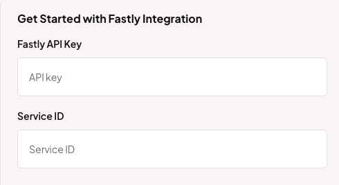 Integrations Fastly Service 3