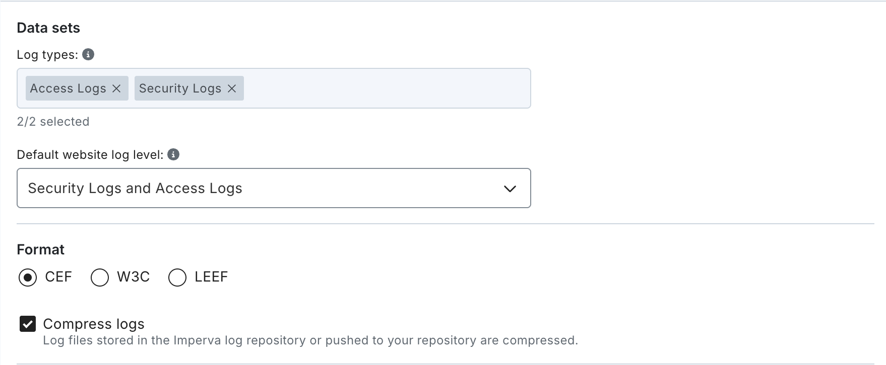 Integrations Imperva 5 Logs