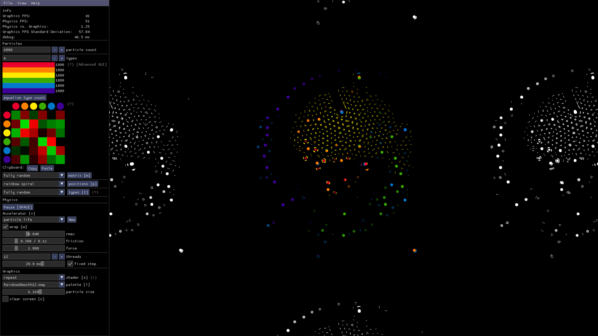 Particle Life App – simulation preview