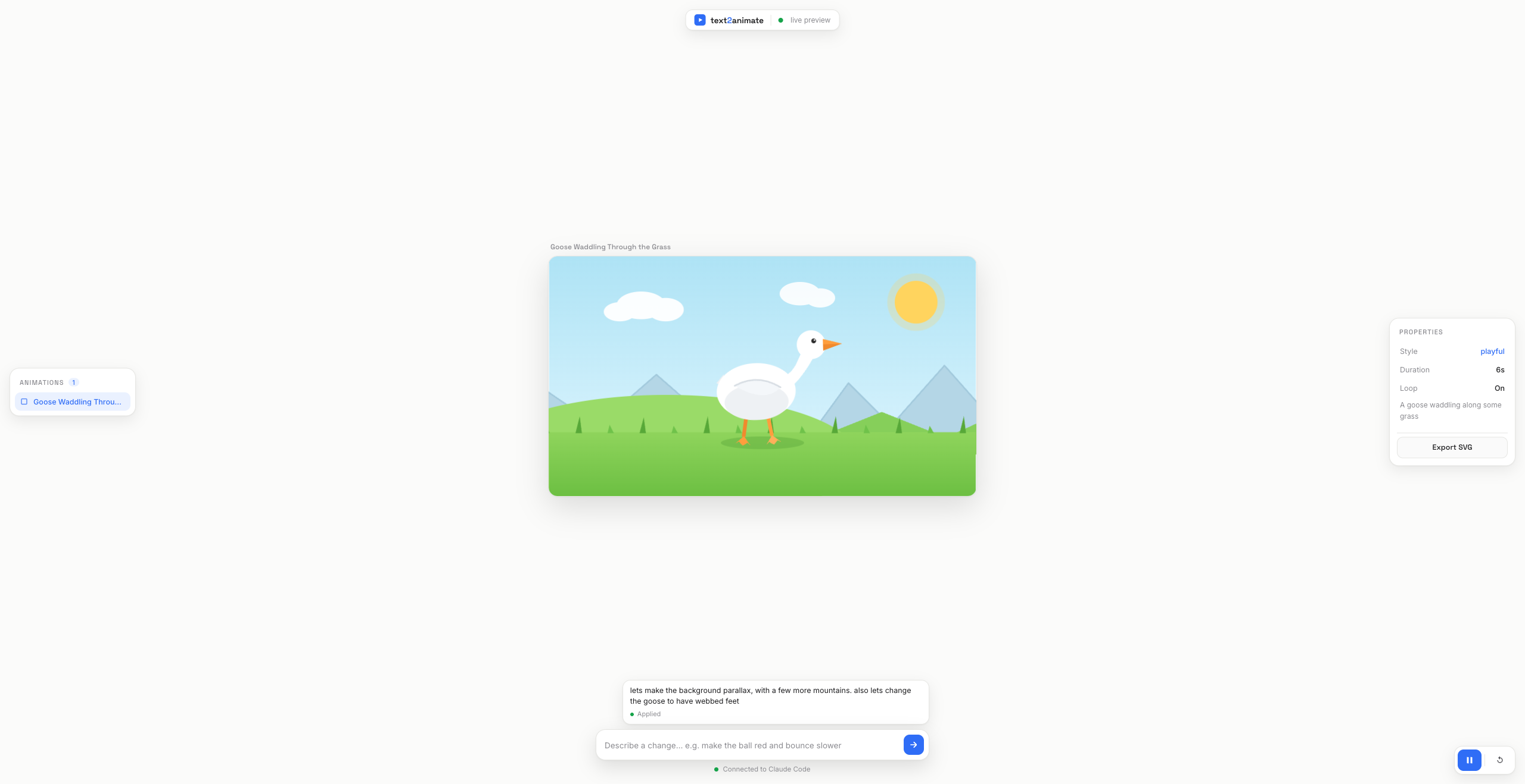 text2animate preview