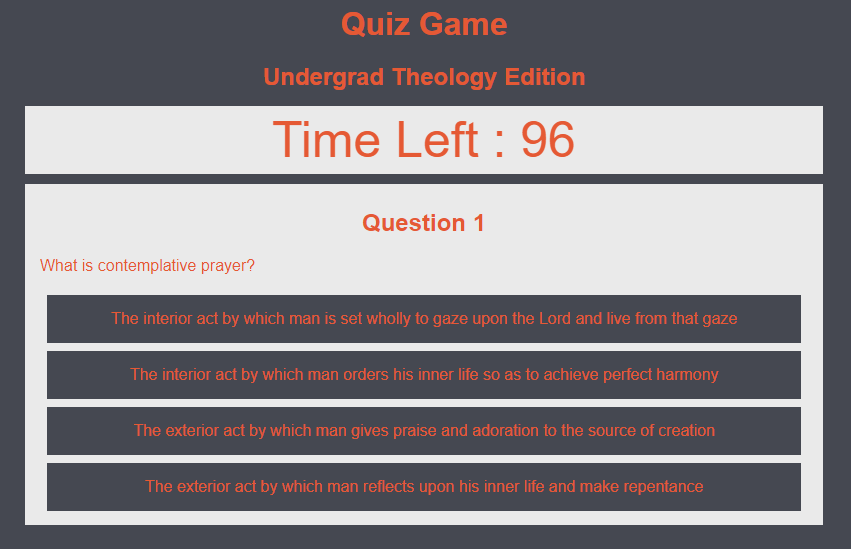 An example of a game question.