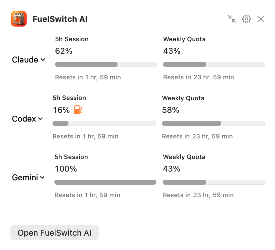 Native expanded widget, light