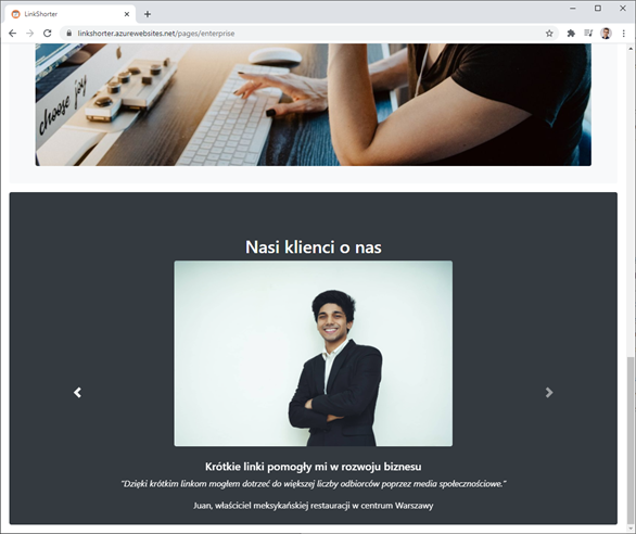 For business page