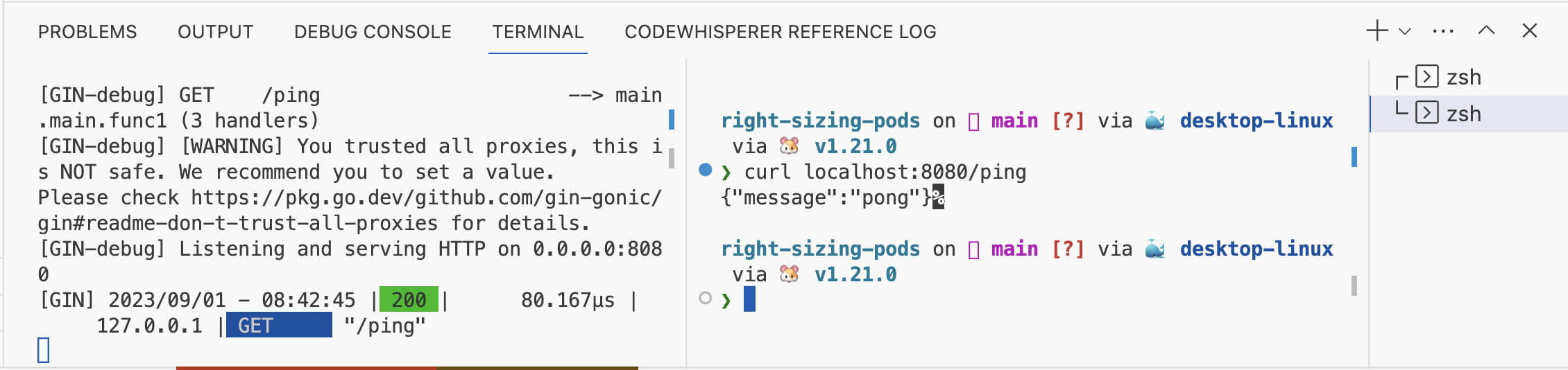 Local Testing Baseline Latency