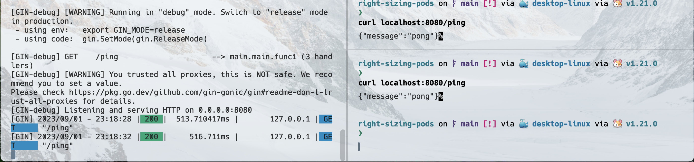 Local Testing Baseline Latency