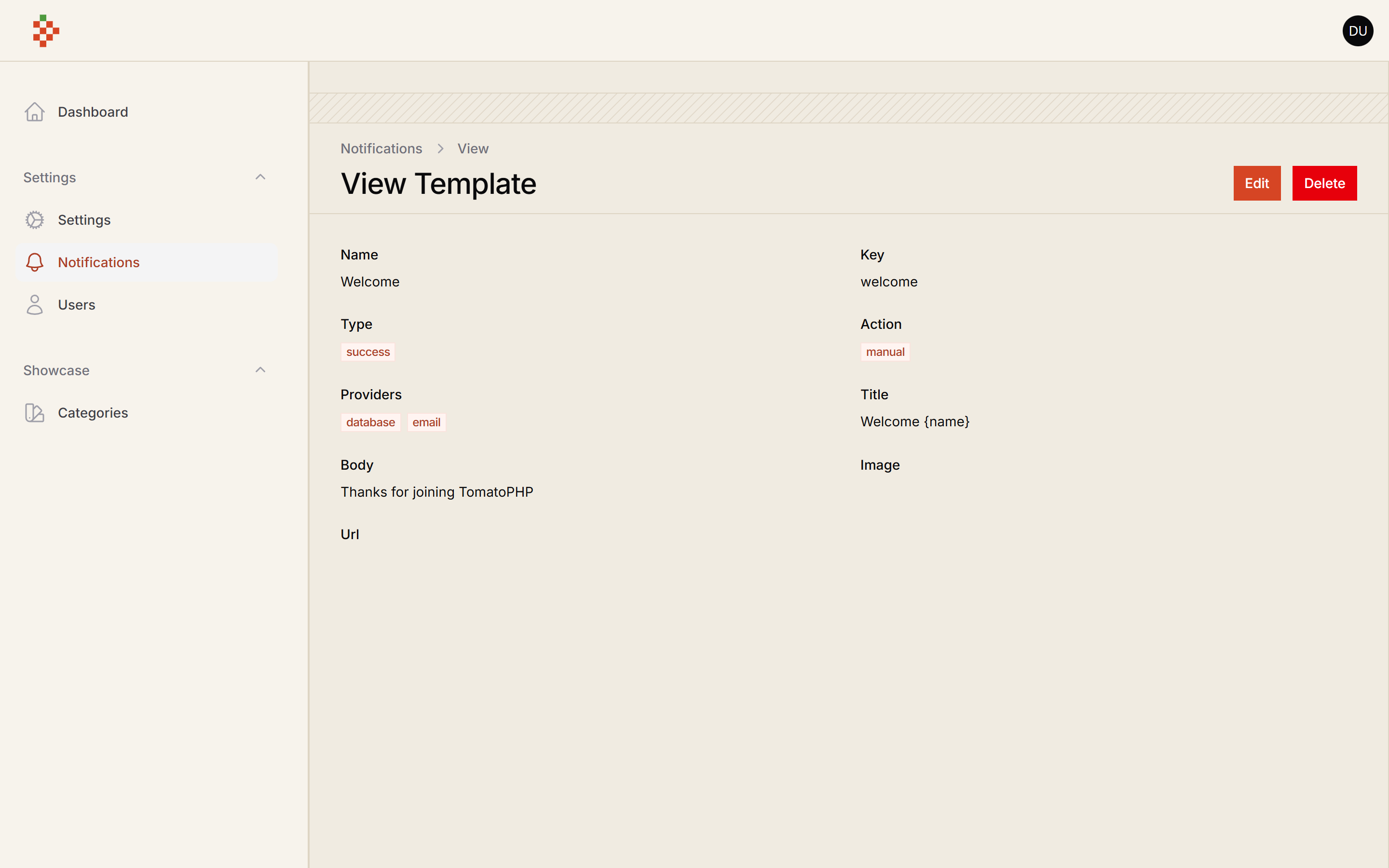 View Template