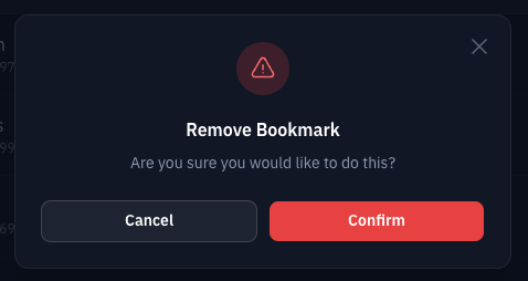 Remove Bookmark