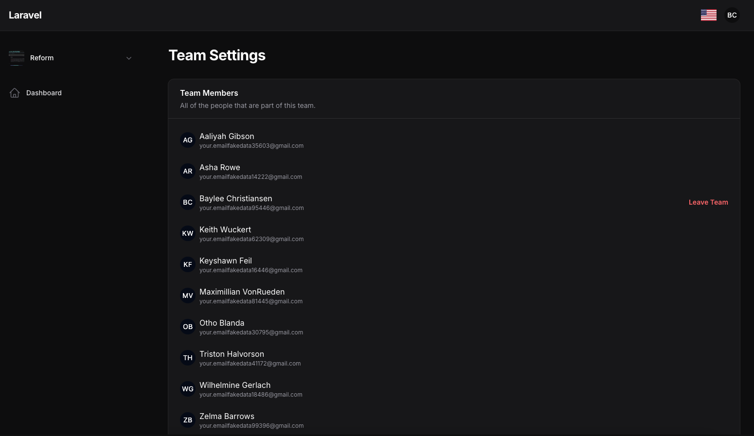 Team Settings Not Owner