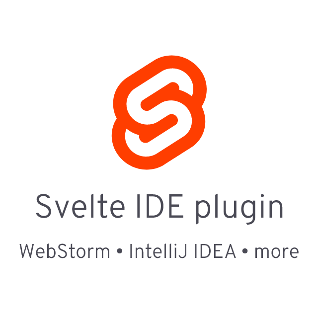 Svelte IDE plugin. WebStorm, IntelliJ IDEA, more.