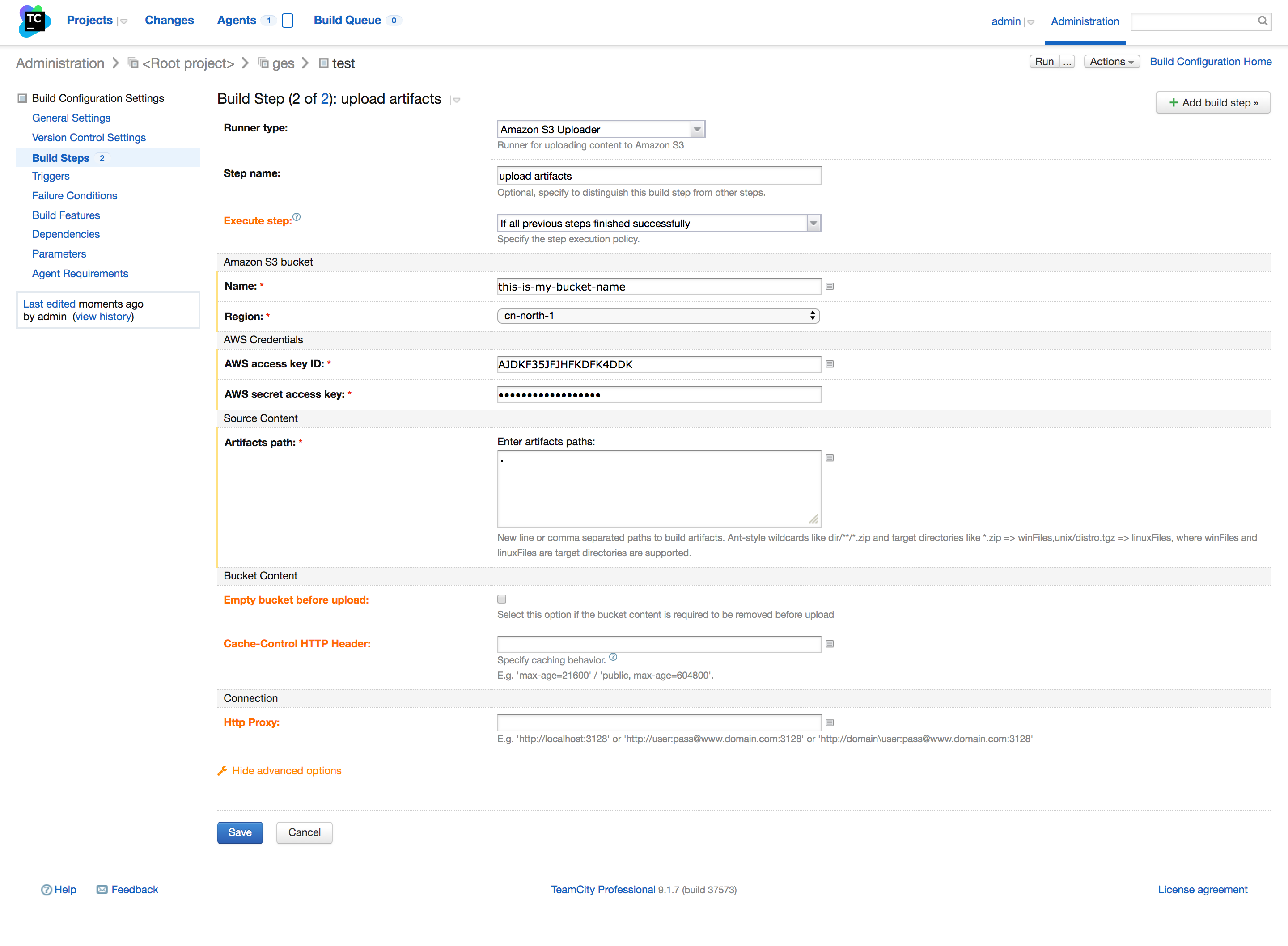 Amazon S3 Uploader Preview