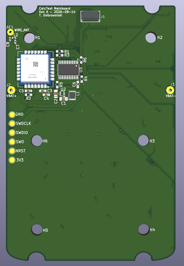 Calctext mainboard, from the project README