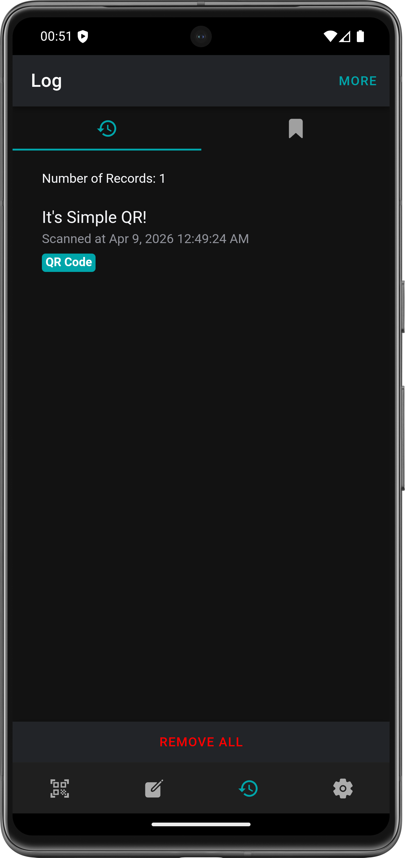 Screenshot 6 of Simple QR — opens full size