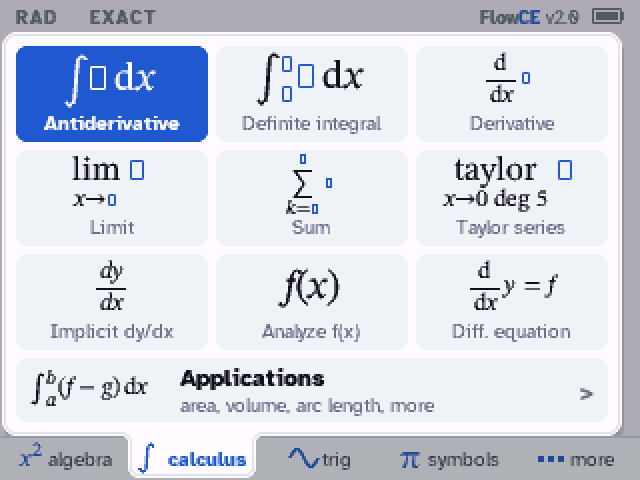 FlowCE Steps: an antiderivative, then enter for its steps