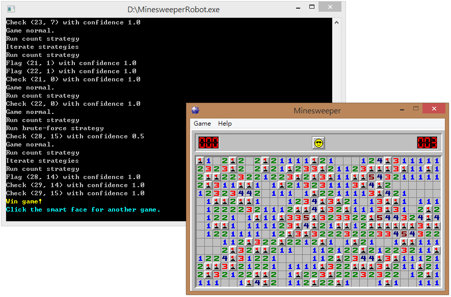 Minesweeper Robot Tutorial GitHub - tommyinb/MinesweeperRobot: A Robot Playing Minesweeper Well ...