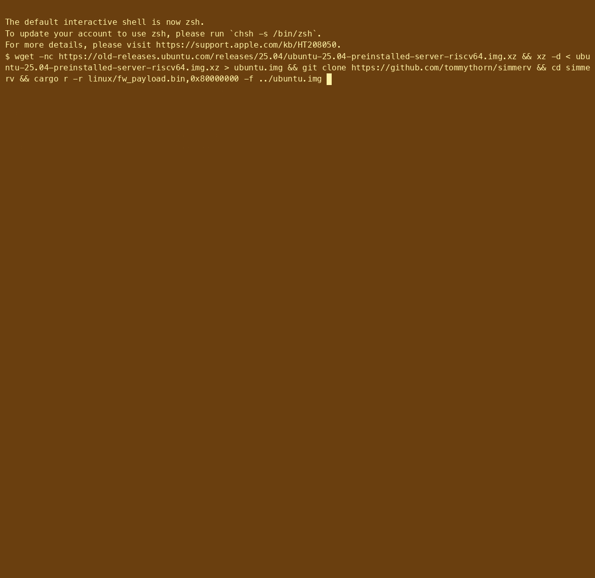 Installing and running Ubuntu