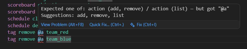 Real-time validation in the editor and Problems panel