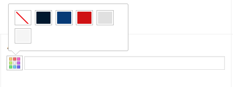Color Picker Palette expanded
