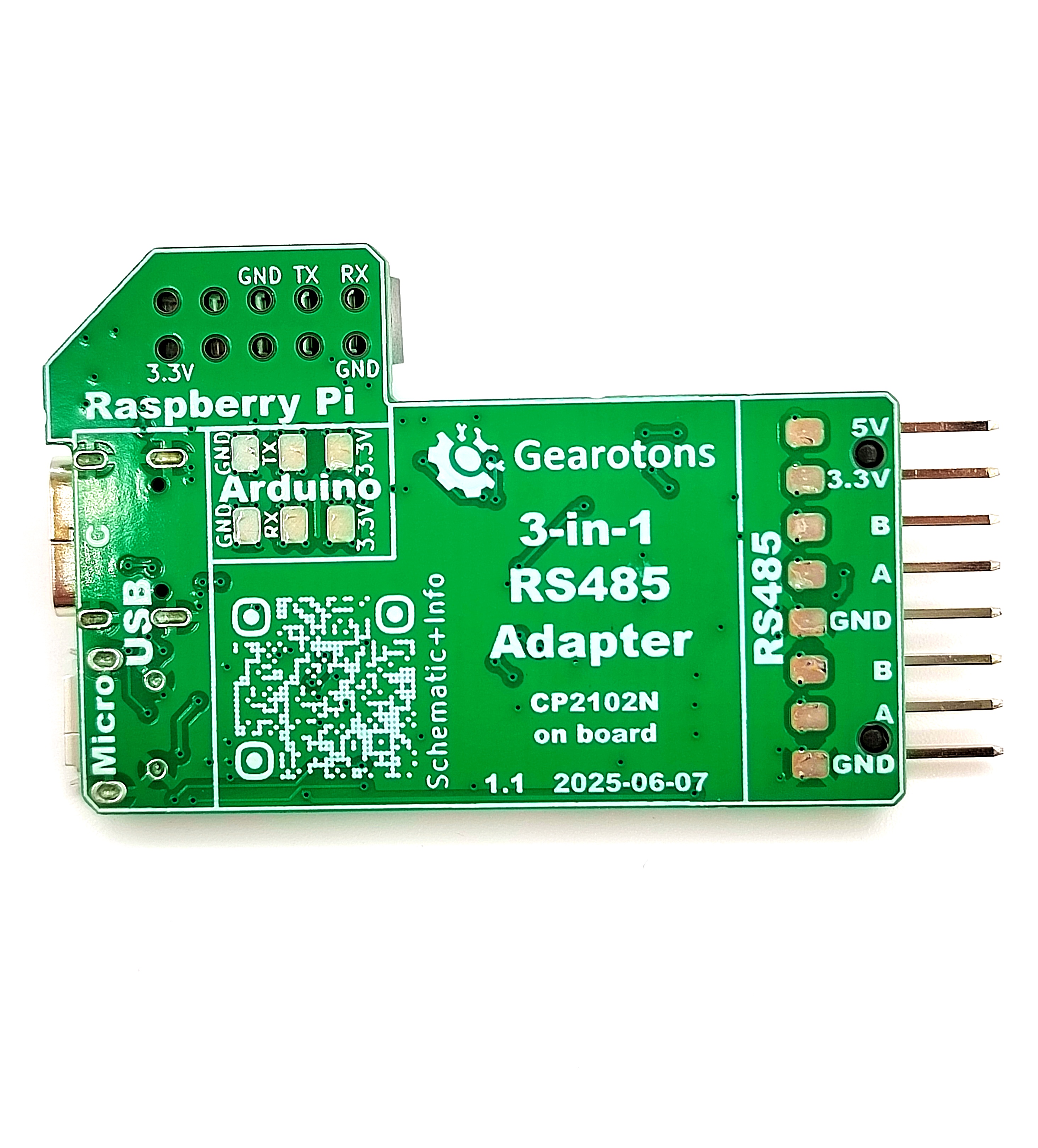 Raspberry Pi RS485 HAT, hardware version V9