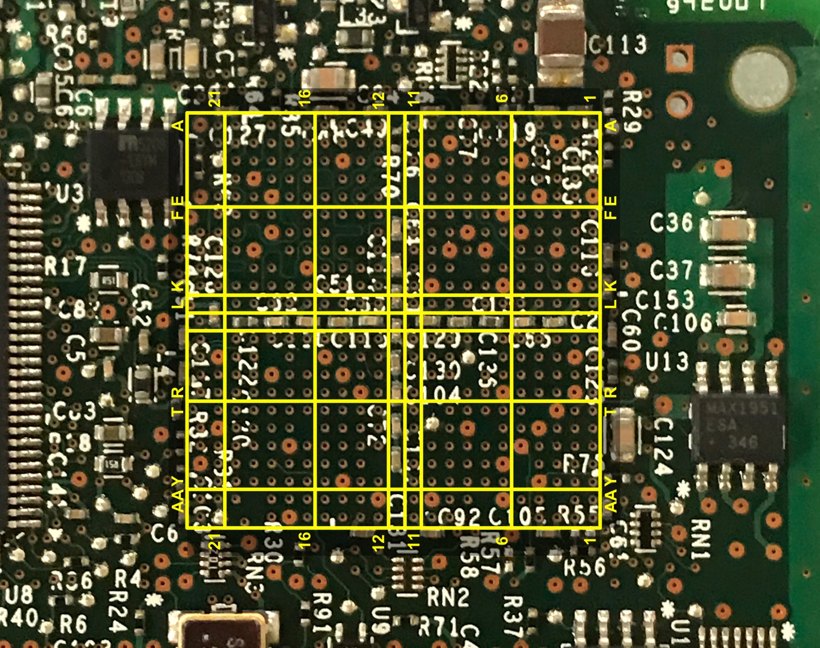 EP2S30F484 pins on PCB