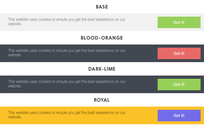 Cookie Law Themes