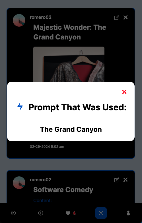 Screenshot of prompt in Phone