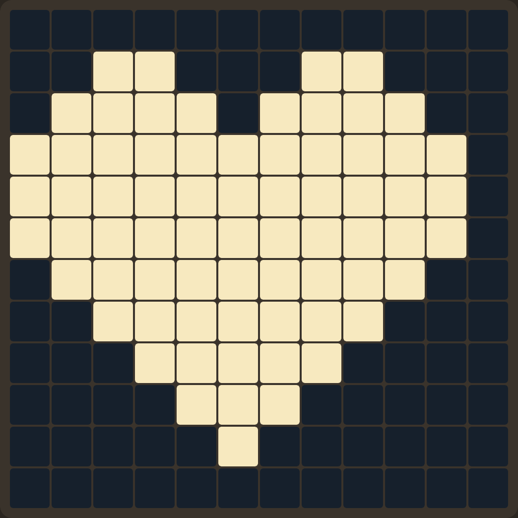 Solved heart pattern