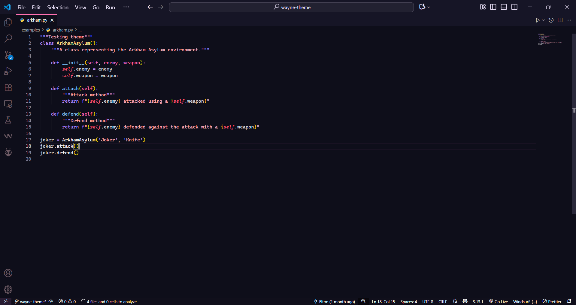 Theme in action