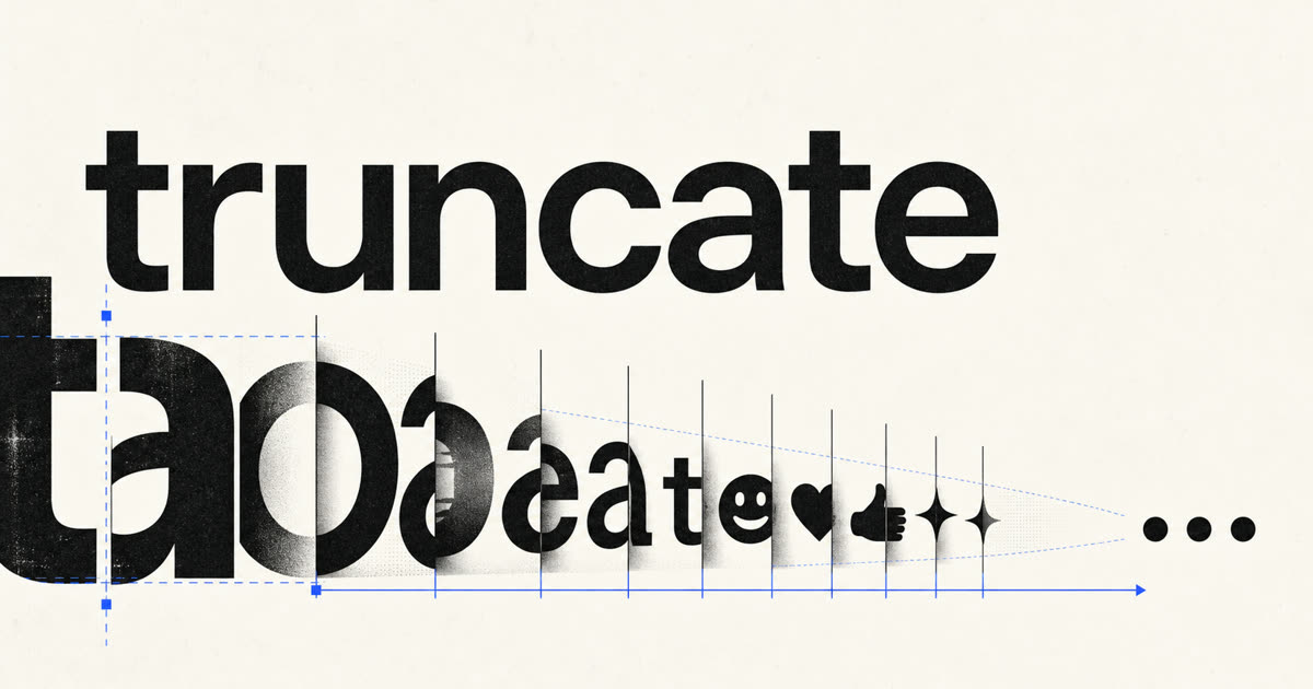 truncate: measured text truncation cover