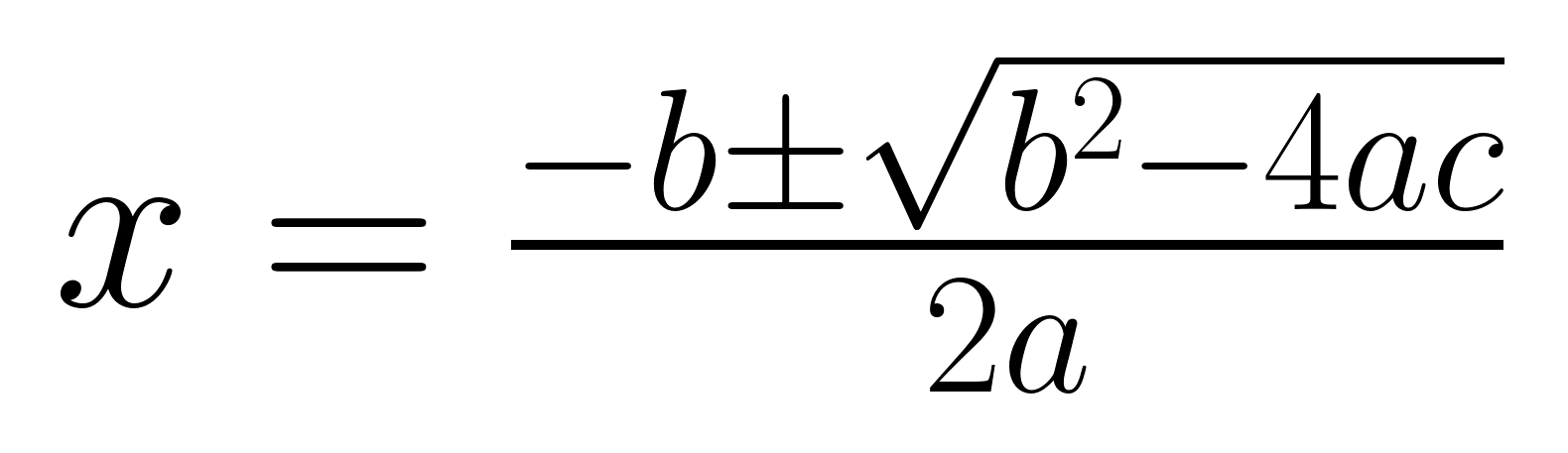 Quadratic Formula