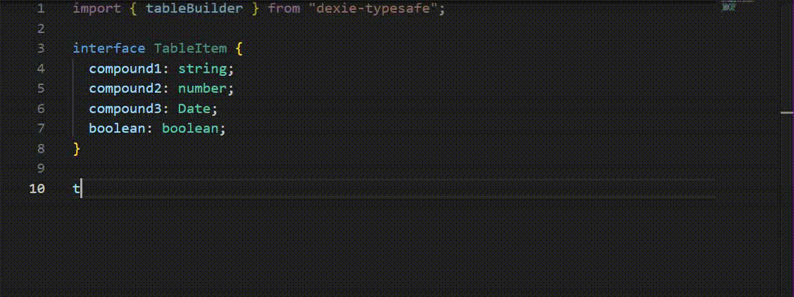 compound pkey selection