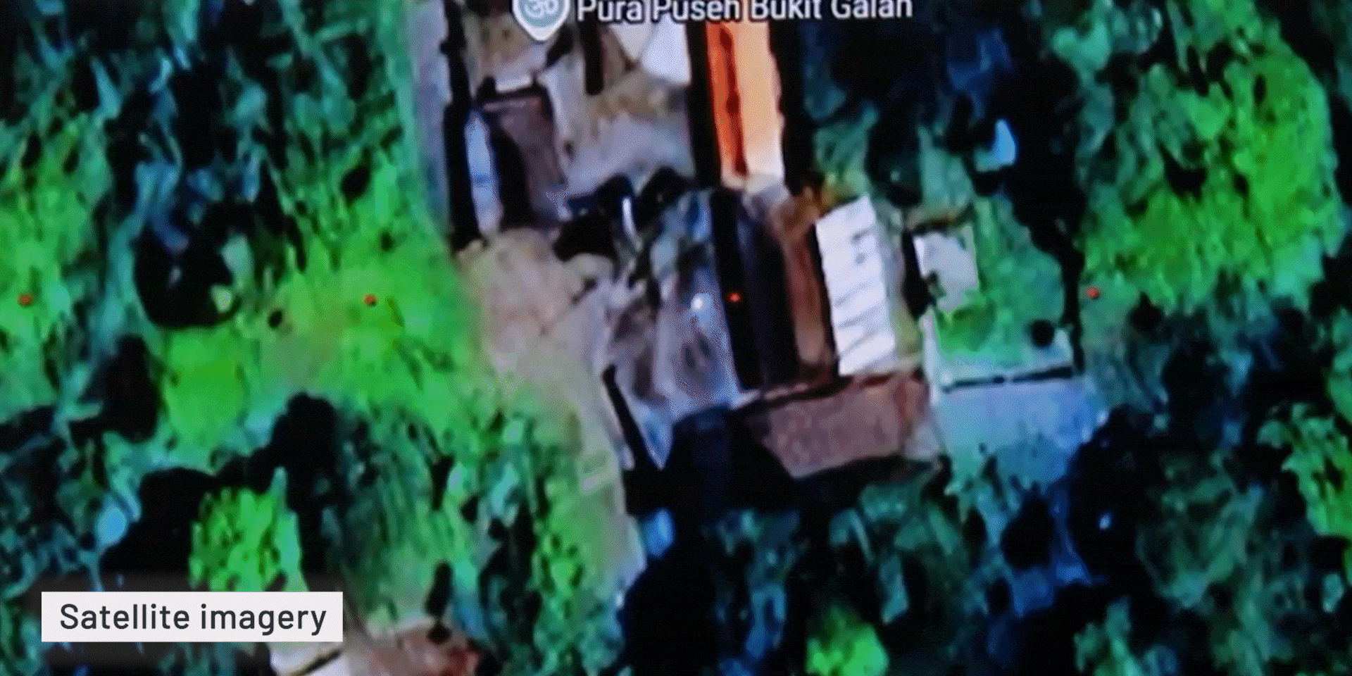 Comparison of satellite imagery with the drone imagery captured by the BPBD team