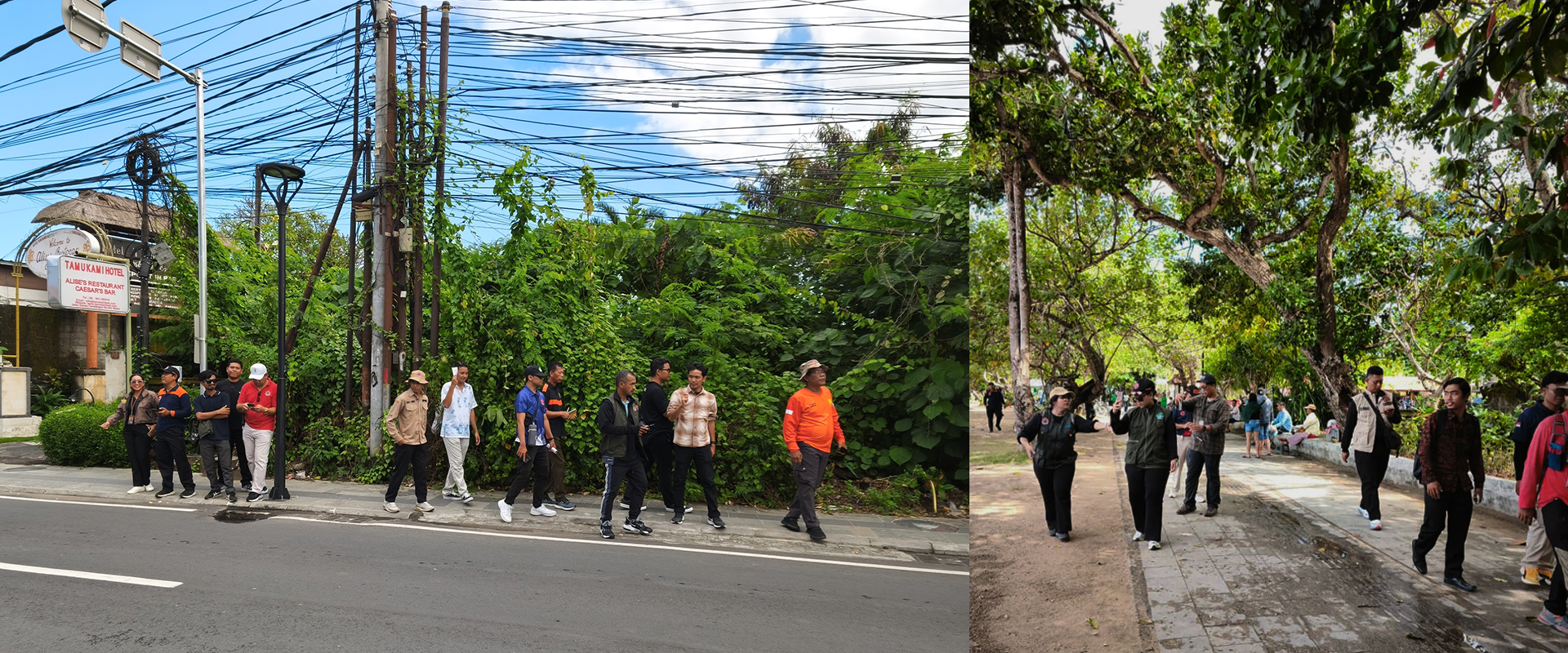 Field mapping in Sanur | Photo: BPBD Bali