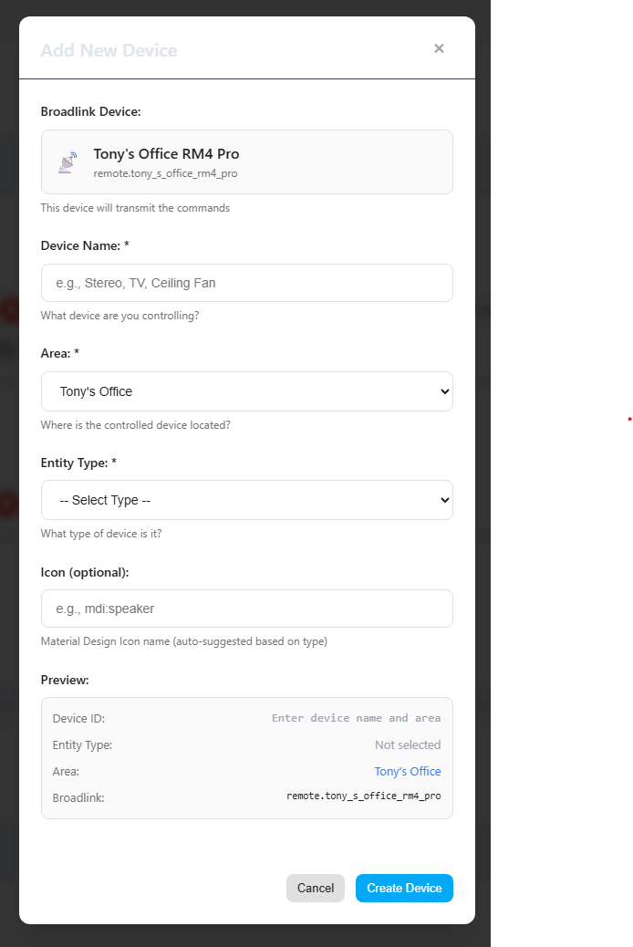 GitHub - tonyperkins/homeassistant-broadlink-manager