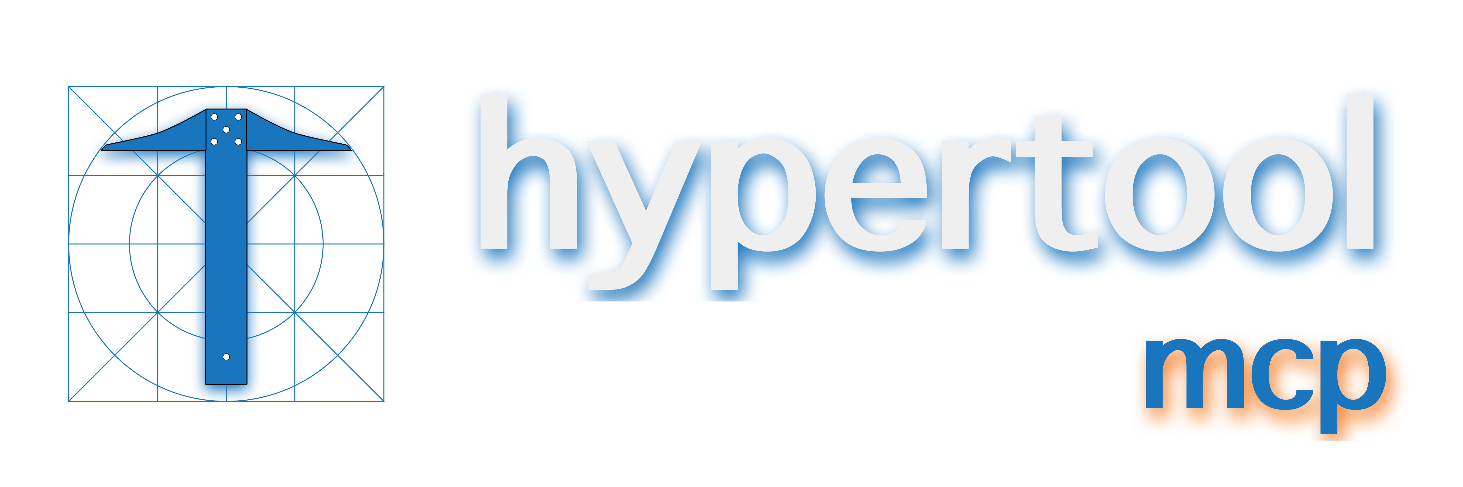 Shows a darkmode hypertool-mcp Logo in light color mode and a white one in dark color mode.