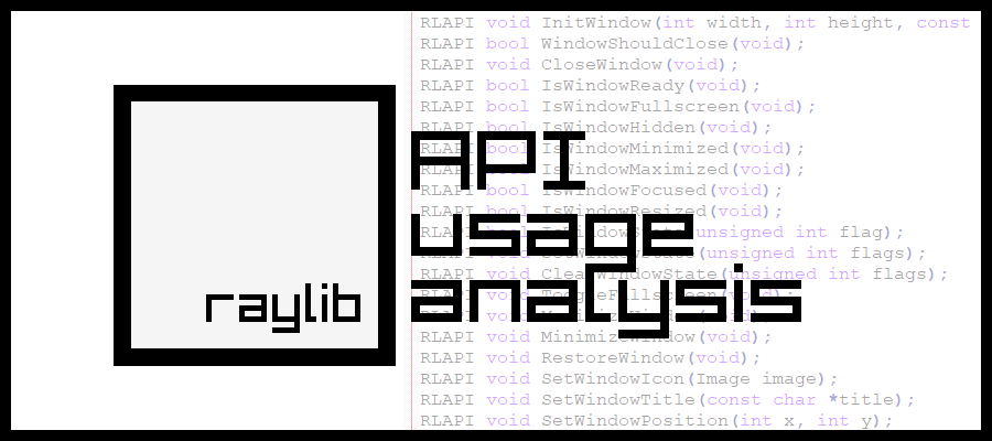 raylib API usage analysis