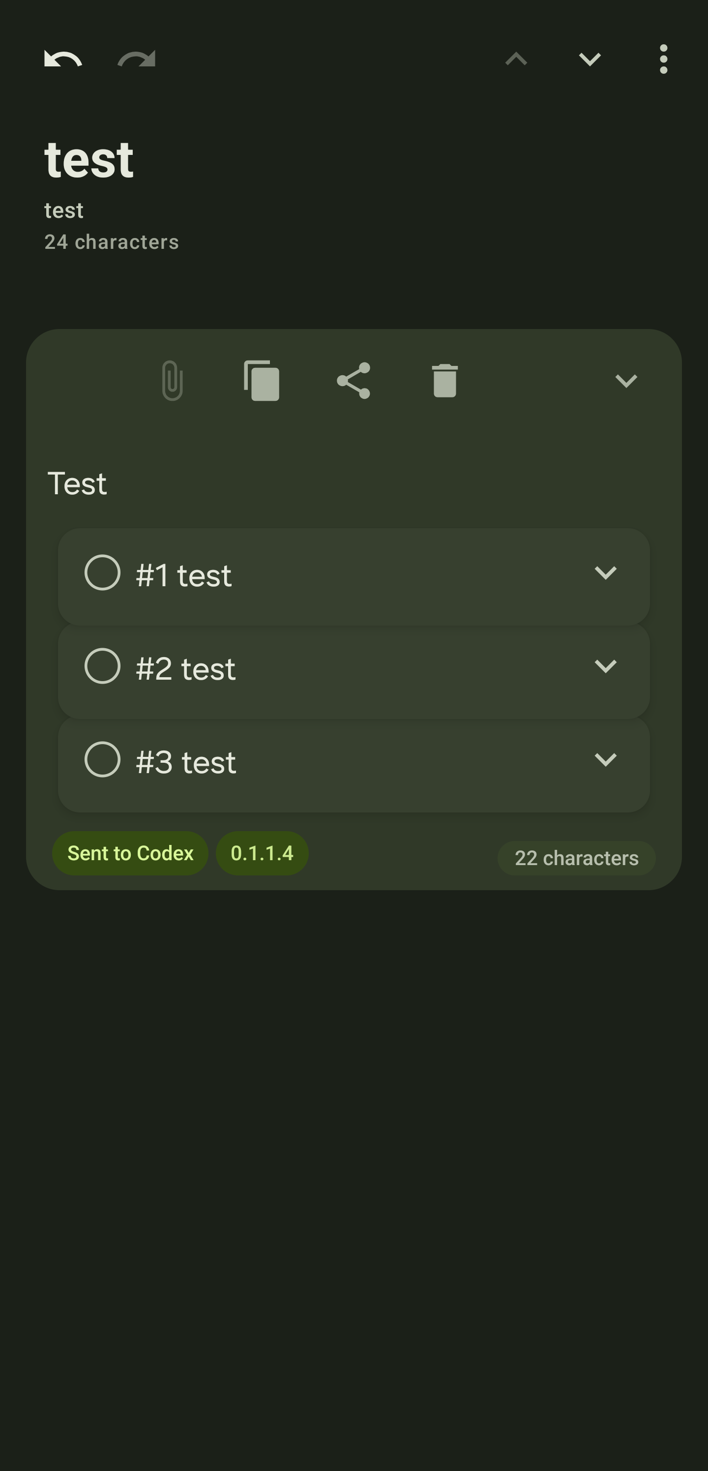 PokeCode Note containing a Block and three Subblocks